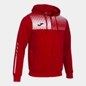 Pánská mikina JOMA SUPERNOVA IV ZIP-UP HOODIE RED WHITE